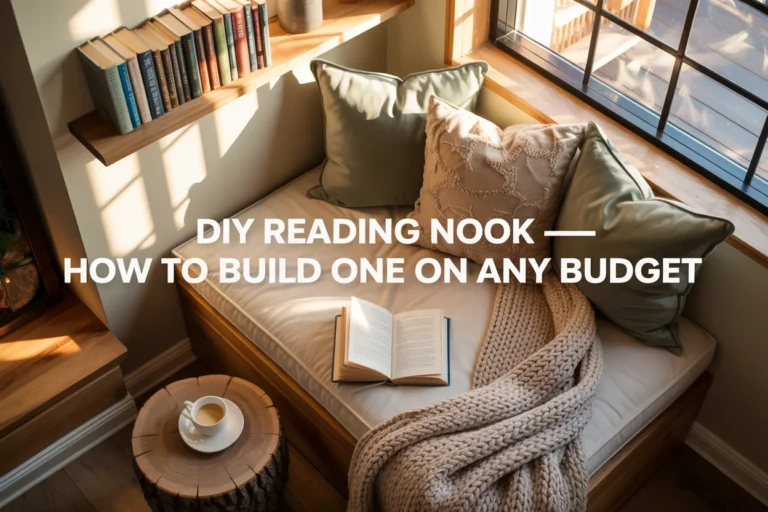 DIY Reading Nook — How to Build One on Any Budget