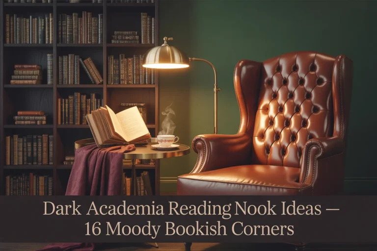 Dark Academia Reading Nook Ideas — 16 Moody Bookish Corners
